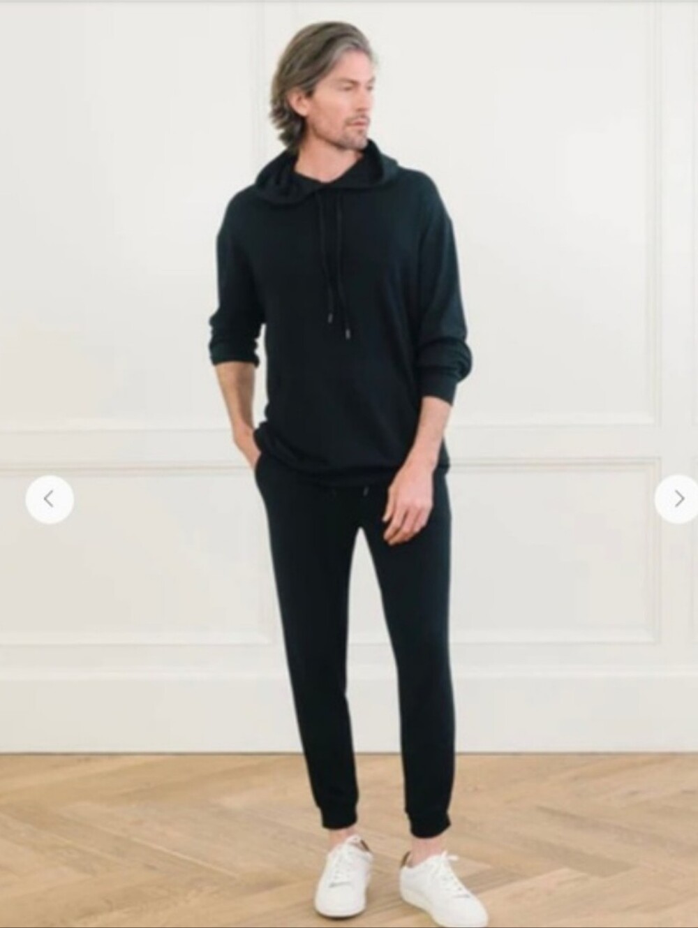 Cozy Earth Mens Bamboo Jogger Pants In Black Size Large